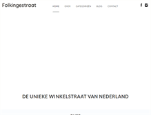 Tablet Screenshot of folkingestraat.nl